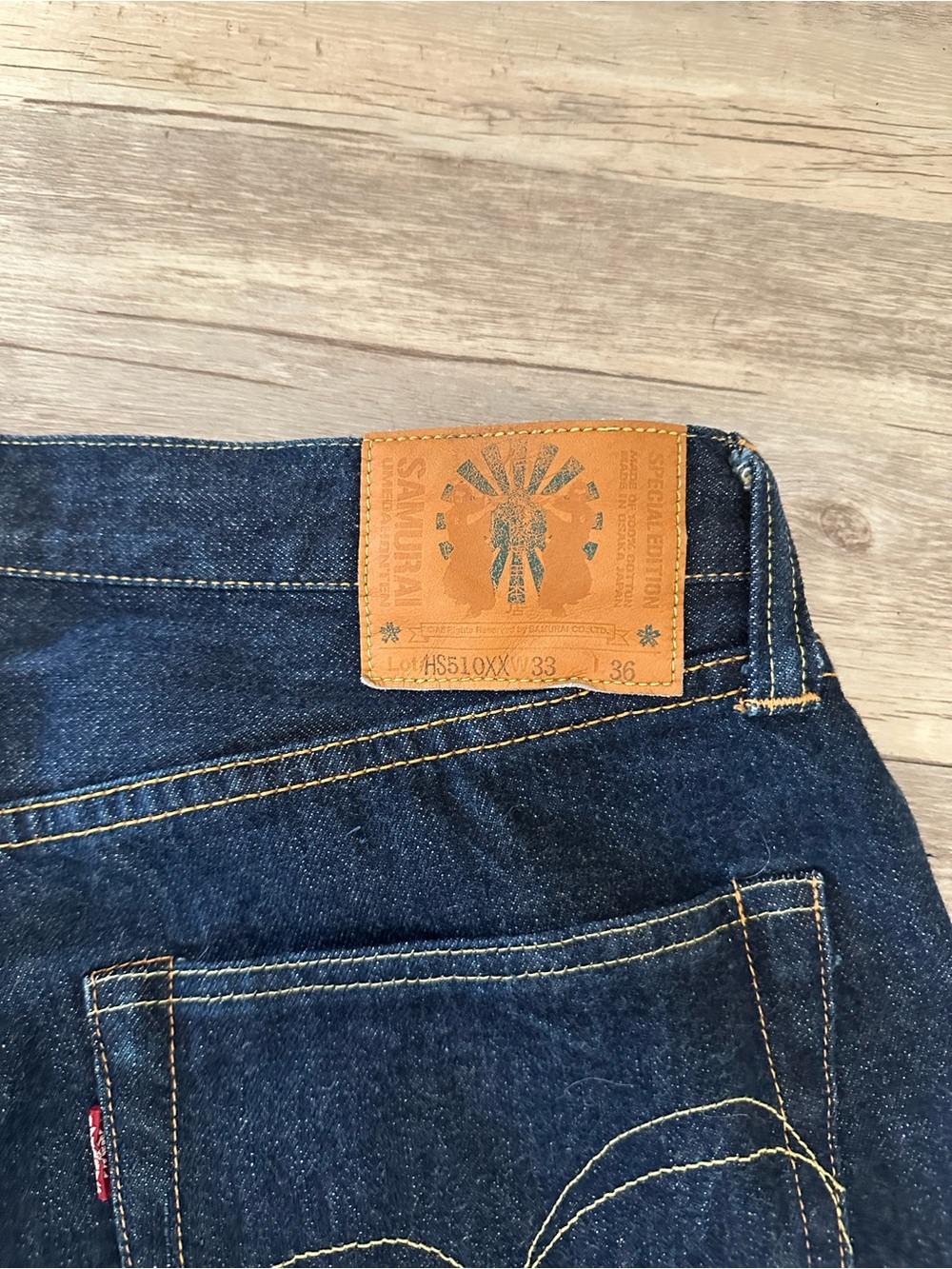 Samurai Jeans H0510XXII 15oz Regular Straight Jeans 33w 33 inseam - Picture 2 of 8